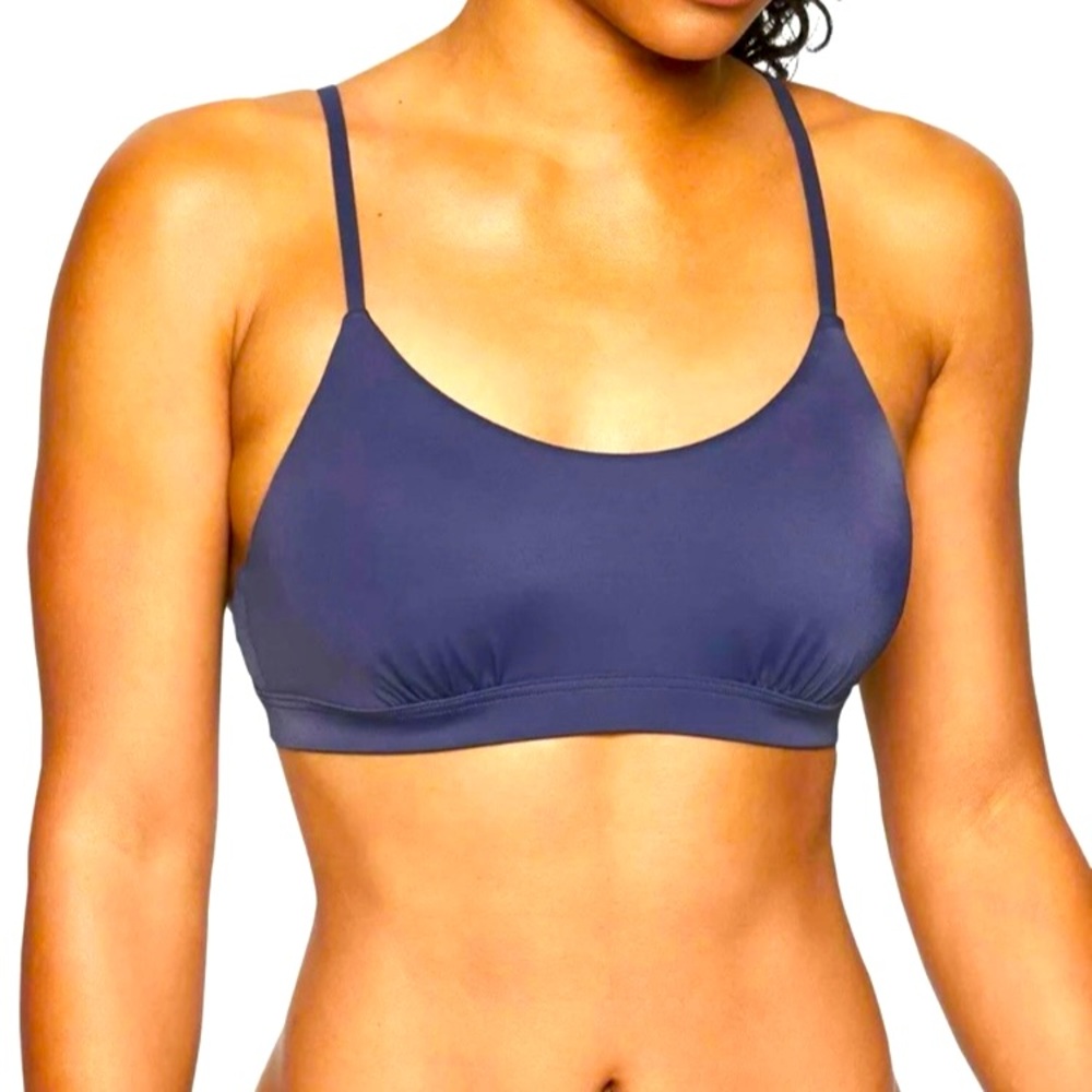 Athleta Summerland Navy Bikini Top NWT Women’s Size 36 B/C